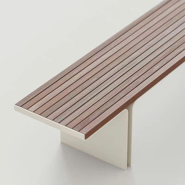 Outdoor park chair garden leisure area villa courtyard seat plastic wood bench light luxury teak preservative wood seat