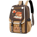 export cartoon capybara backpack - large capacity school bag for middle and elementary school girls - cute capybara backpack