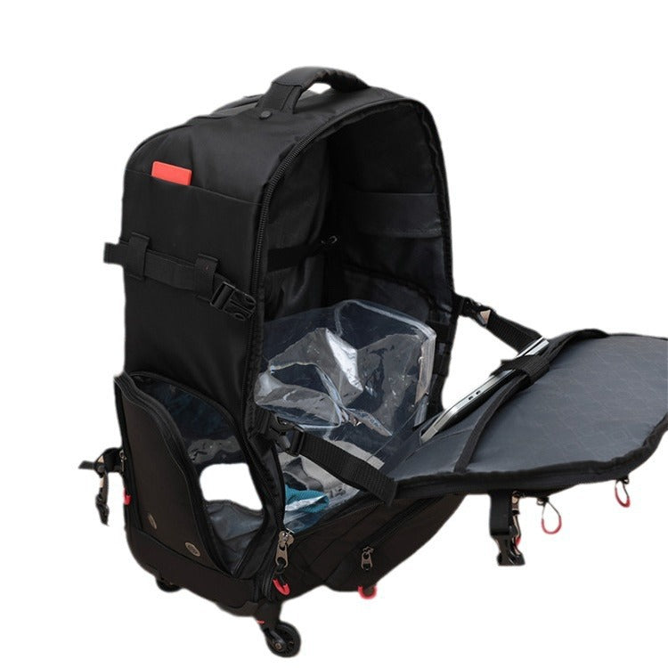 Luggage Oxford Braid Trolley Case Lightweight Boarding Case Multifunctional Suitcase Men's Four Wheel Universal Wheel Backpack