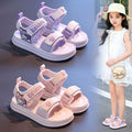 Girls' sandals: new  summer fashion, cute princess shoes for kids, baby beach sandals, soft-soled slides for girls