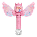 Influencer-approved fairy magic bubble wand - fully automatic handheld bubble machine - electric bubble toy for girls and kids - perfect birthday gift