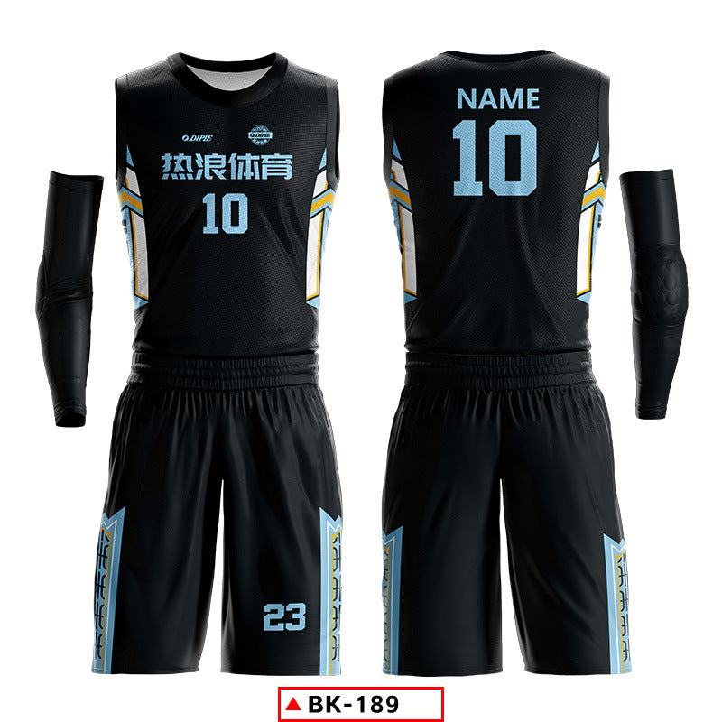 2024 new basketball jersey suit men's custom college student sports training game jersey American basketball jersey printing