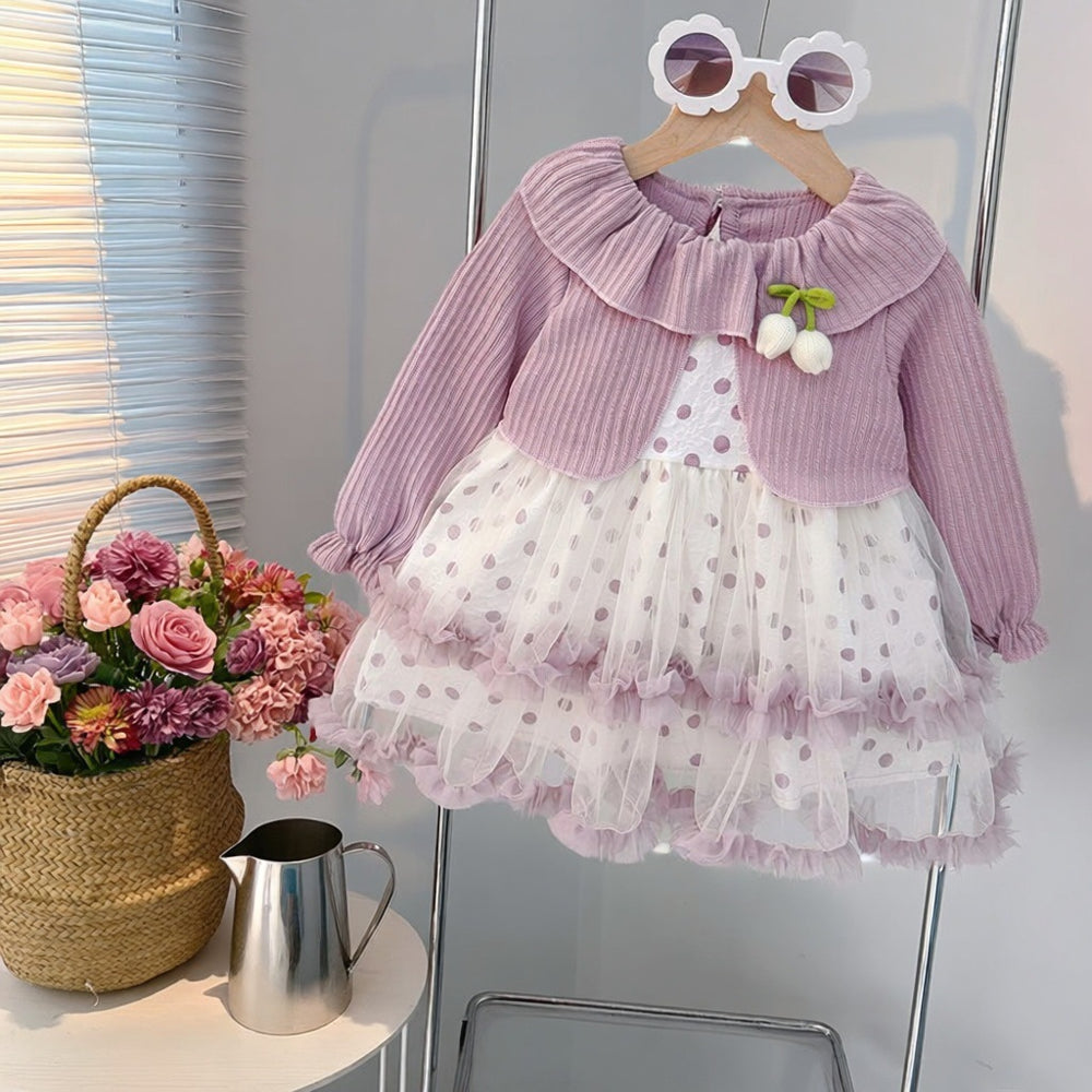 【dropshipping】new girls' dresses  spring/autumn kids' chic formal dresses baby princess skirts princess style