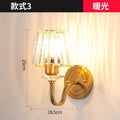 Single head bronze wall room american wall lamp bedroom modern retro european light luxury bedside lamp living room background wall