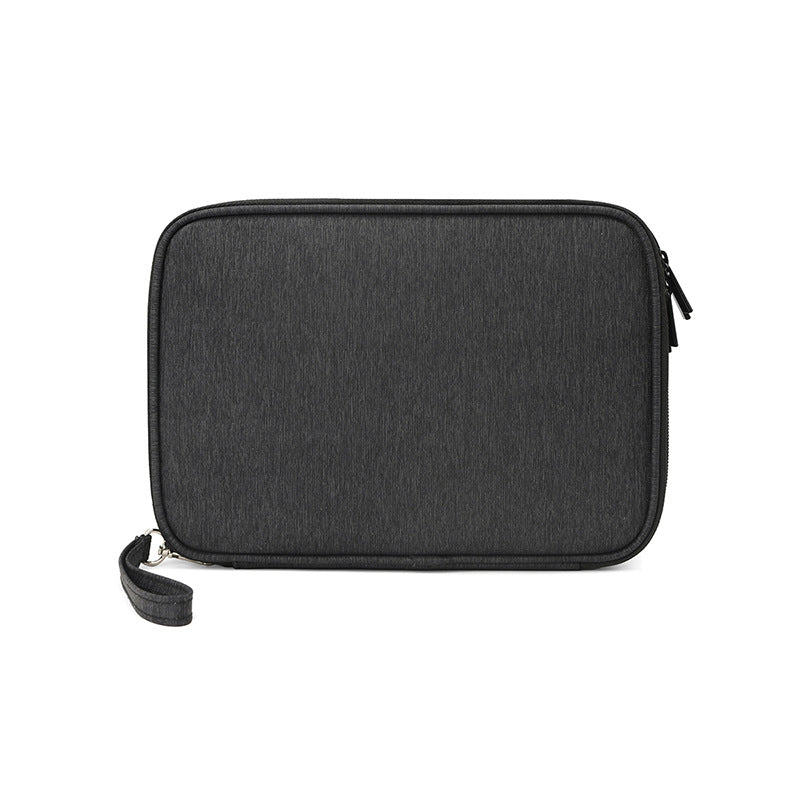 Portable digital accessories storage bag, large-capacity double-layer multi-function waterproof finishing bag box, data cable, earphone U disk.
