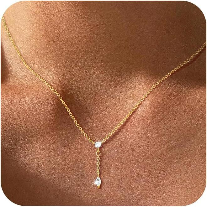 Amazon cross-border new long necklace, fashionable and unique chain tassel y-shape necklace, exquisite jewelry gift