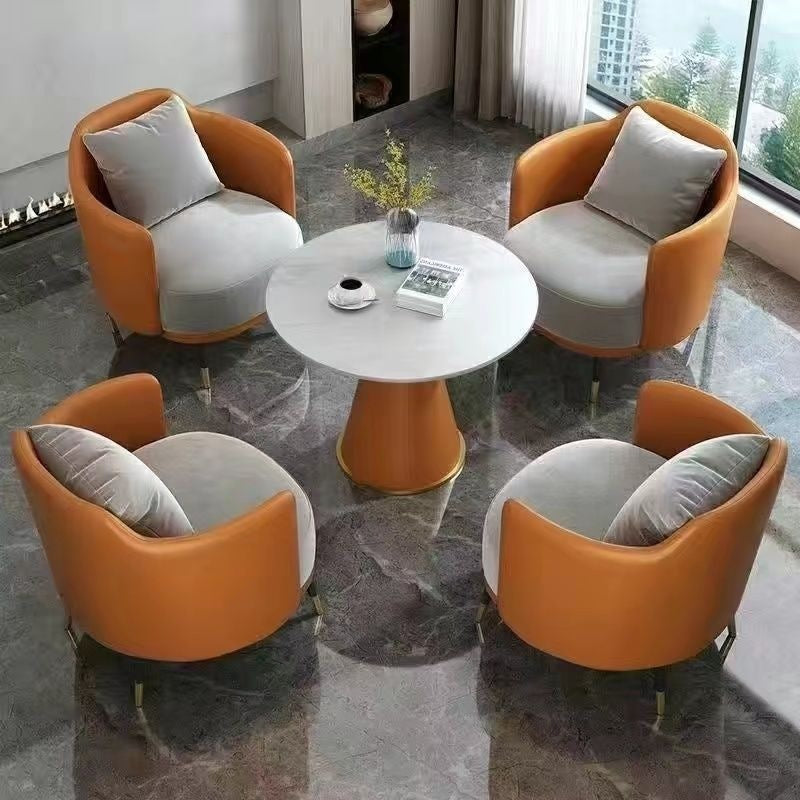 Hotel table and chair combination sales office reception table and chair shopping mall beauty salon casual single sofa coffee table combination
