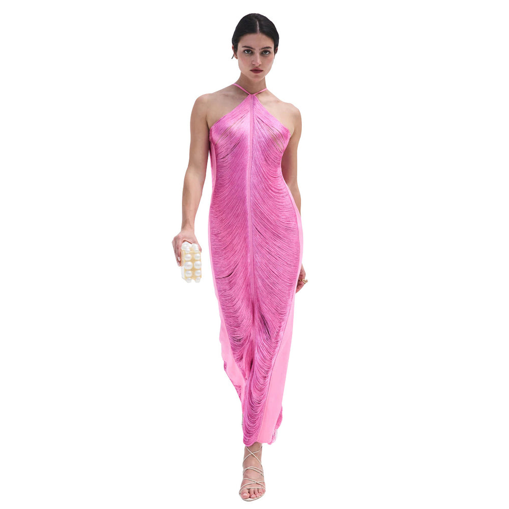 Sexy cutout cami v-neck nightclub dress evening party gown -  hot seller european and american women's clothing