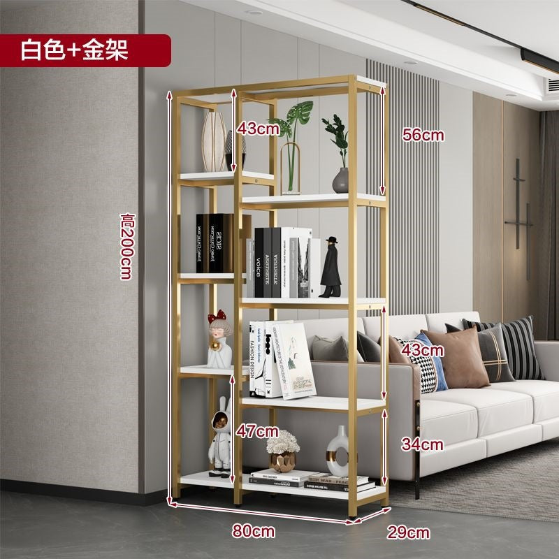 Floor-standing storage rack, living room partition, multi-layer bookshelf, flower rack, balcony flower pot rack, casual bogu rack, office display rack