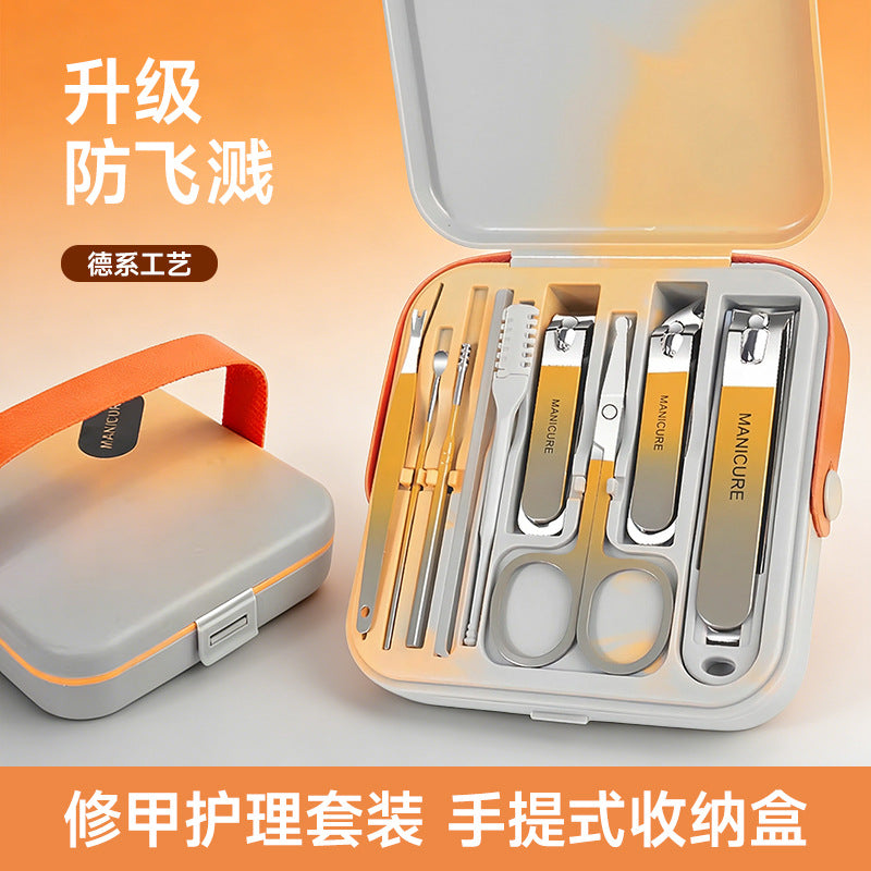 New anti-splash nail clipper set - portable handheld nail trimmer, manicure & pedicure clippers - in stock