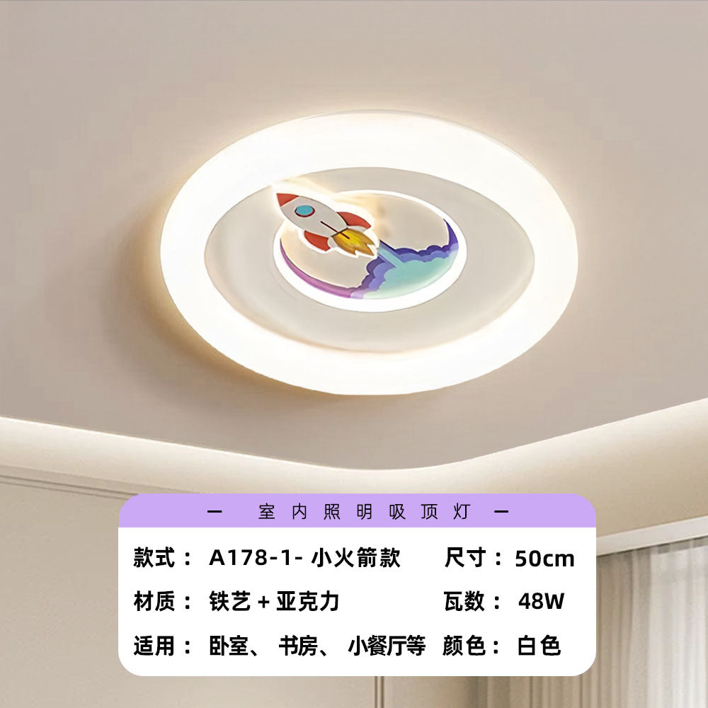 Intelligent led ceiling light full spectrum bedroom light simple creative boy children's room airplane restaurant room lighting