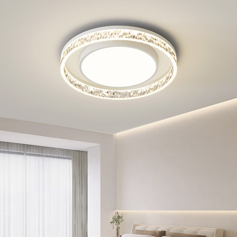 Living room light luxury high-end Italian minimalist modern living room main light rectangular ceiling light whole house lighting package