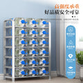 【factory direct】multi-tier stainless steel entryway shoe rack - perfect for dorms, apartments, and rental properties
