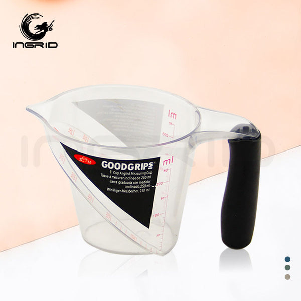 Hair tool handle measuring cup Double-sided with scale Transparent household baking measuring tool Special measuring cup for hair salon