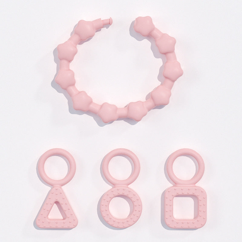 Baby silicone bracelet, toothpaste, baby anti-eating hand glue, gnawing baby teeth, toy pacifier, molar stick