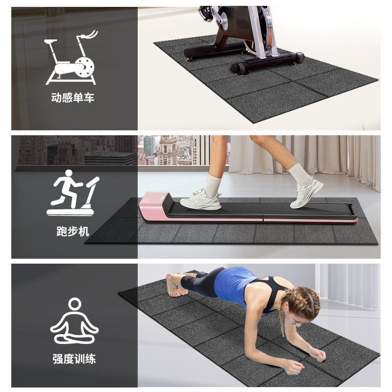 treadmill mat high-density pvc floor mat foldable mat 6mm equipment silent shock-absorbing mat durable protective mat