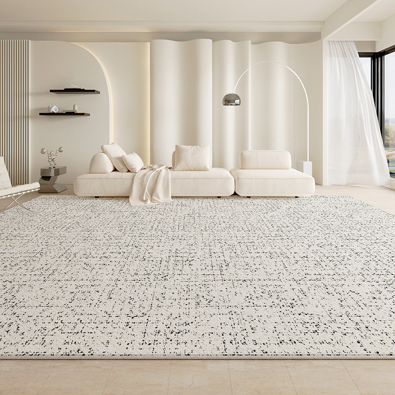 Distributed carpet living room classy sense  new style stain-resistant, wash-free, wipeable cream style pure color waterproof maintenance-free floor