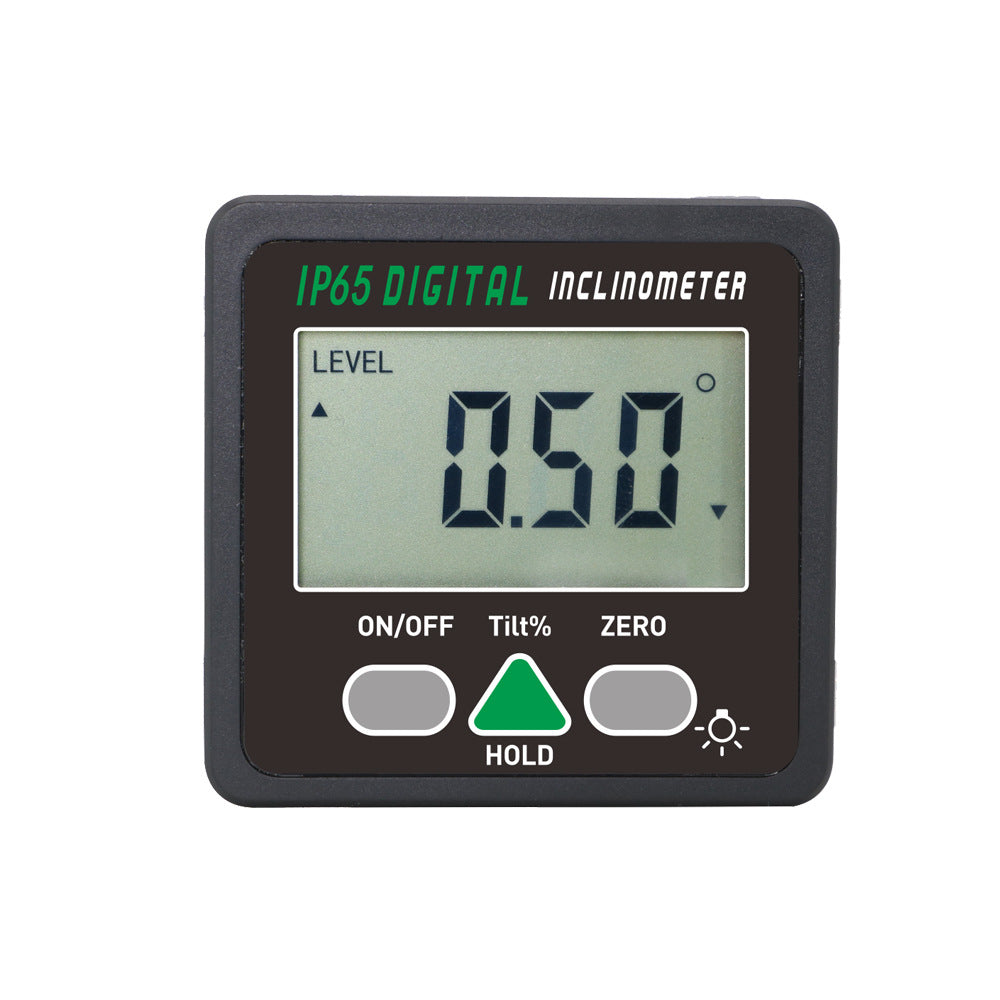 New IP65 digital display inclinometer, inclinometer, angle measuring instrument, strong dipping angle box, new product wholesale