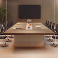 Saint li large conference table, modern minimalist meeting room table and chair set, long table for staff training