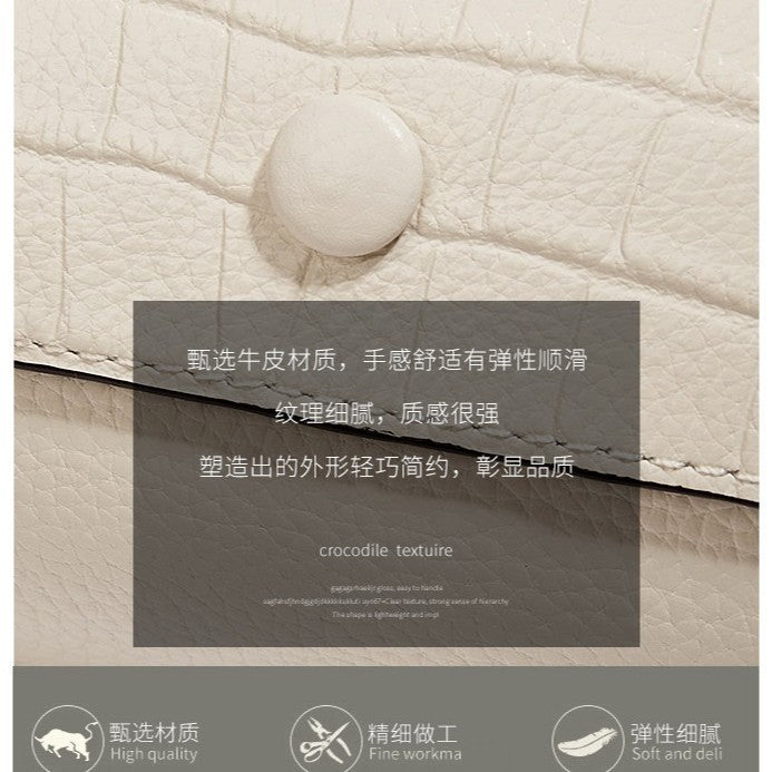 Women's bags autumn/winter 2024 new arrivals: genuine leather crossbody bags, wholesale small bags, fashionable and versatile niche shoulder bags, trendy styles