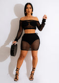 e-commerce  hot-selling european and american women's summer knitted hollow-out strappy beach outfit short skirt set