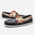 Men's leather boat shoes - british style, cross-border business, genuine leather, insole stitching, trendy casual, anti-slip
