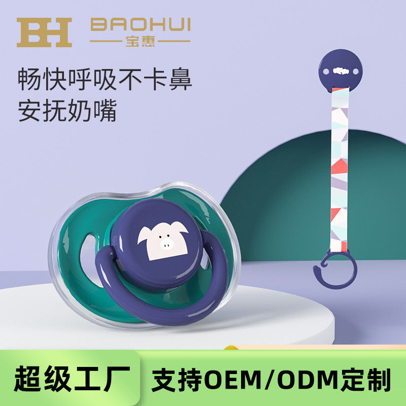 Source manufacturer pacifier super soft silicone newborn comfort sleep type breast milk baby pacifier oem