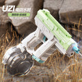new arrival space manual and automatic three-function scorpion uzi light electric water gun summer men's water toy