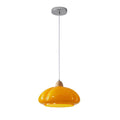 Used retro pumpkin pendant light - solid wood single head small chandelier - hotel, b&b, bedside, bar ambiance decoration