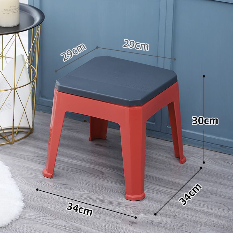 For homeplastic stool casualthickened bench stackable adult footrest living room kids simple storage small stool