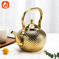 Bobo kettle cross-border hammered stainless steel old-fashioned teapot middle eastern spherical water kettle handle with filter restaurant for home