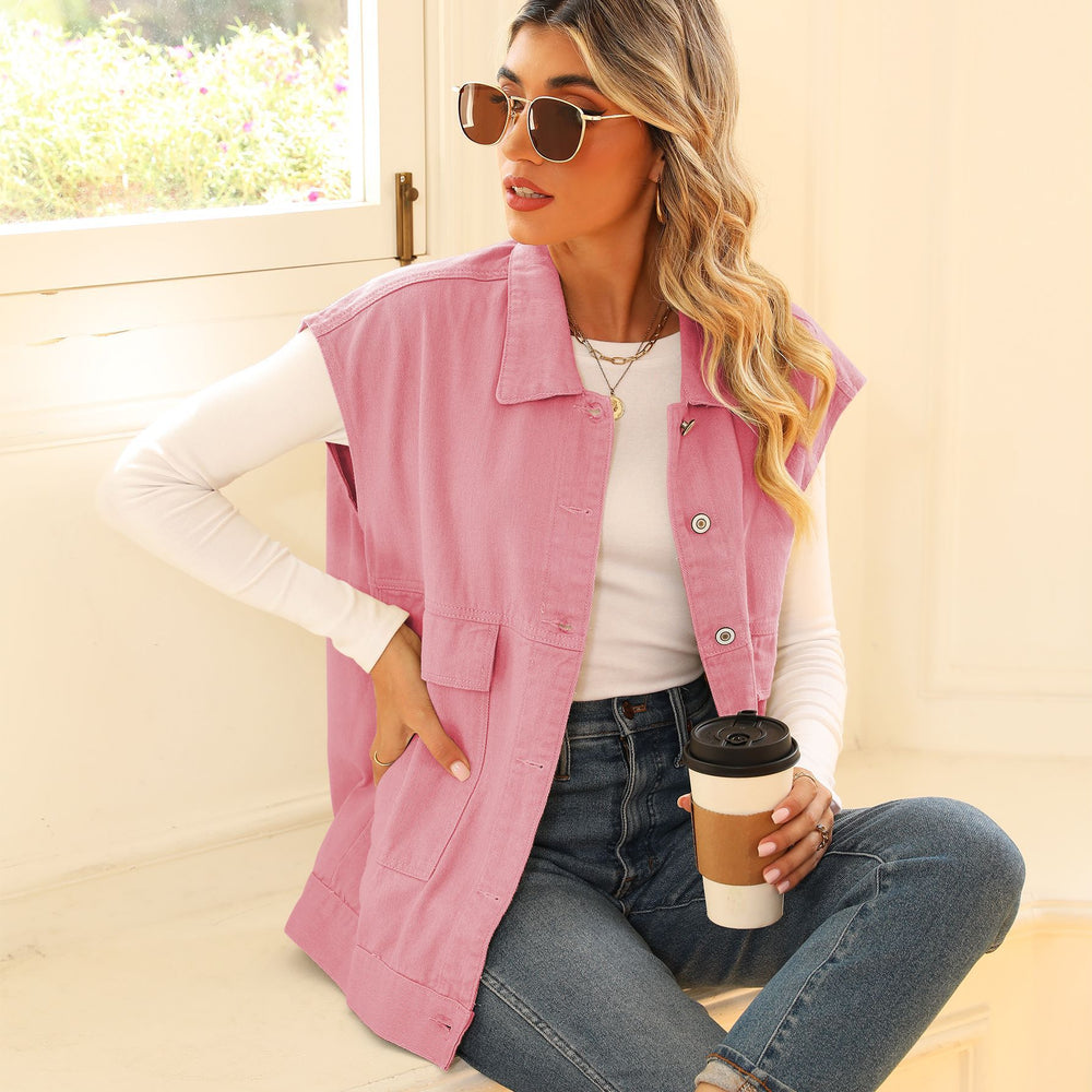 Ebayfashion cross-border  new arrivalsummer denim vest waistcoat fashion denim sleeveless vest for women