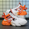 Autum men's shoes new arrival breathable high-top shoes men's trendyeasiest for match hidden heel sneakers casual dad trendy shoes