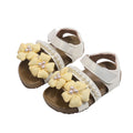 Vancahao girls' sandals - new summer collection: soft-soled beach sandals for kids, baby's single-strap floral princess sandals