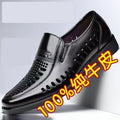 【military-grade leather shoes - premium quality】100% full grain cowhide leather, clearance sale! soft sole leather shoes for men, perfect for casual and business wear