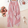 new european and american style women's summer casual pants - printed, loose-fit, high-waisted trousers for women