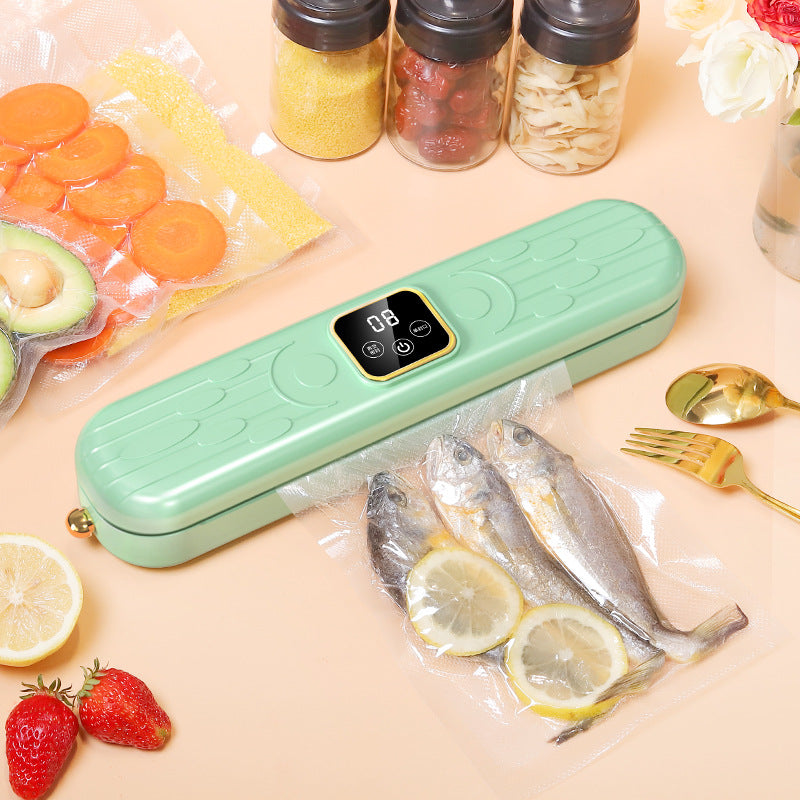 All-in-one vacuum sealer - home vacuum sealer & automatic sealing machine - vacuum food sealer with clamps