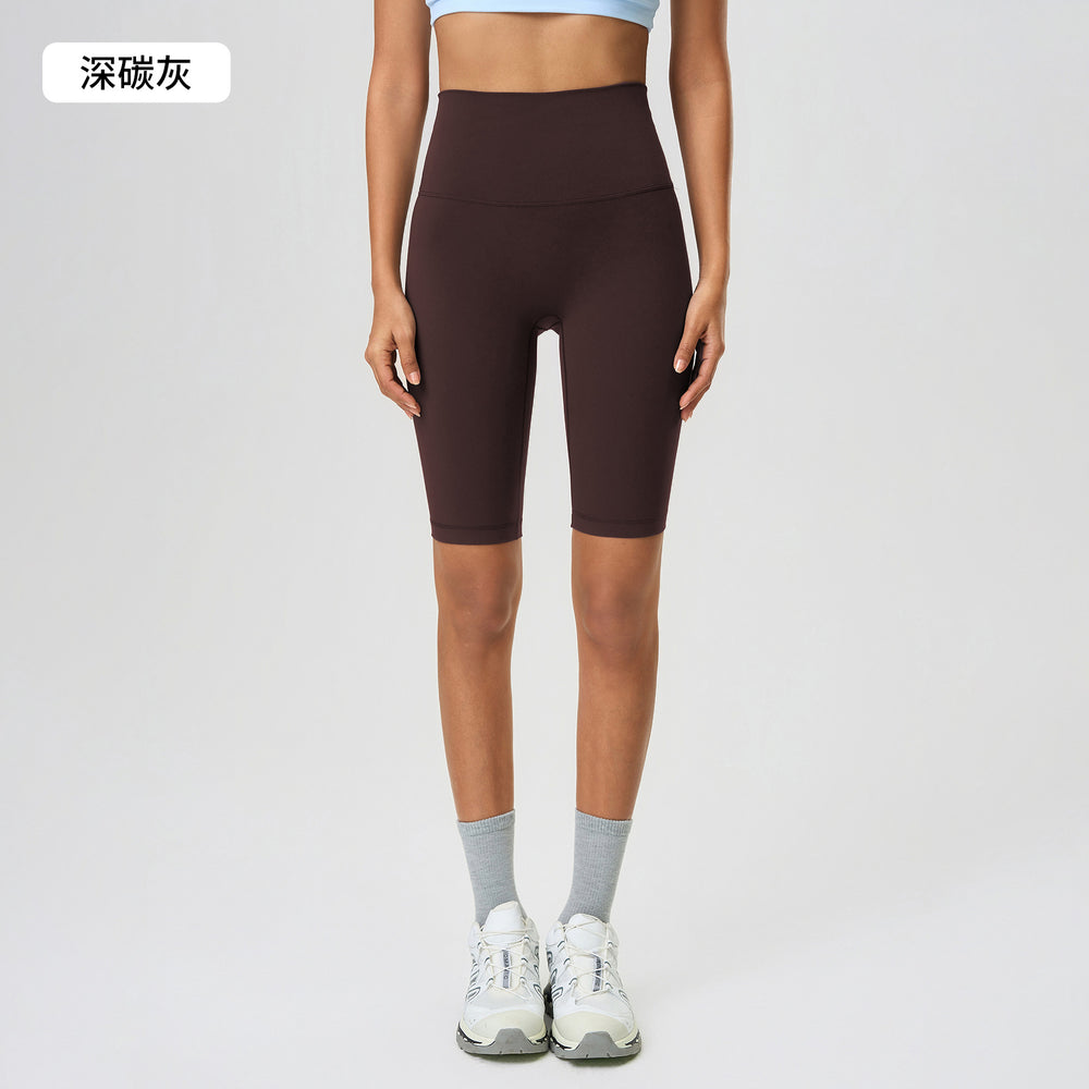 Summer high-waisted butt-lifting yoga shorts - barely-there feel, shaping, tight-fit, 5-inch shorts for women's outdoor fitness and sports - d25086