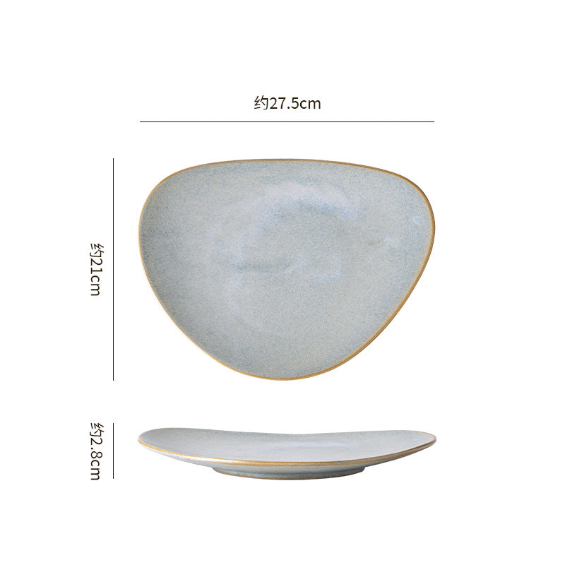 Vintage irregular high-end bowls, plates, and dishes - restaurant, hotel, and home tableware - unique dinnerware for serving dishes, desserts, rice bowls, and plating