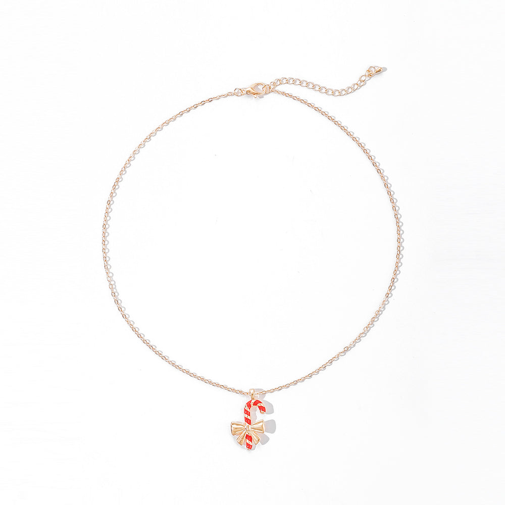 Christmas necklace wholesale european and american cross-border accessories for women, versatile atmosphere, niche design, high-end sweater clavicle chain