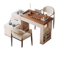 Movable tea table tea cart multi-function 360-degree rotate with water kettle small household telescopic foldable tea table