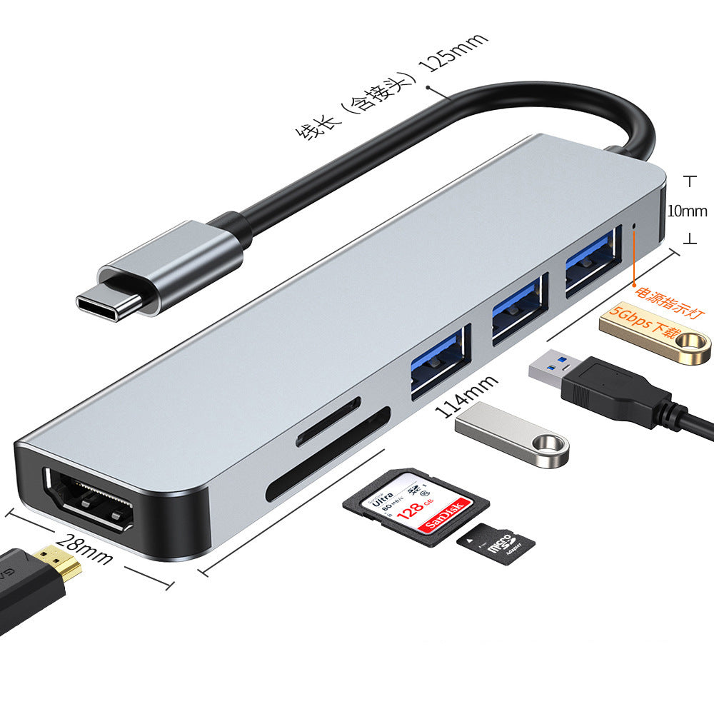 multi-interface docking station type c hub3.0usb expander gigabit notebook converter docking station