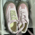 Pink german army trainers (gats) women's shoes 2026 new spring thick sole height increasing shoes retro puffy shoes casual sneakers athletic shoes