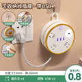 Retractable power strip with usb ports, cord management panel, multi-outlet socket, and built-in cable – ideal for home, dorm, and office use
