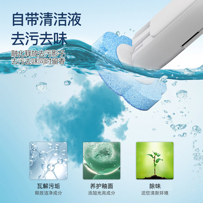 Toilet cleaning brush No dead ends Decontamination Household disposable toilet brush Throwable replacement cotton sheet