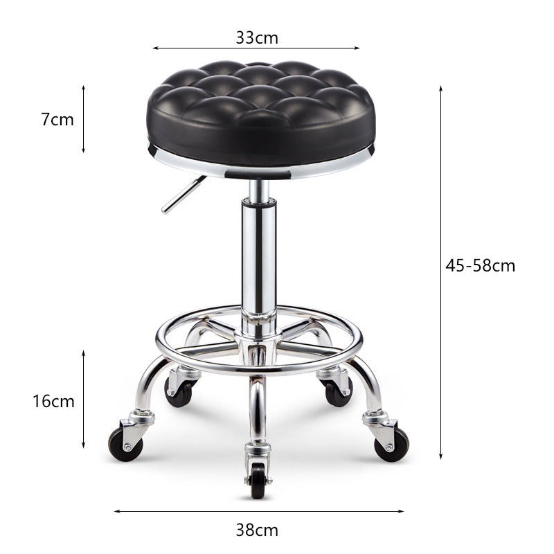 Beauty Stool Pulley Big Stool Bar Bar Chair Rotating Lift Home Nail Art Round Stool Barber Shop