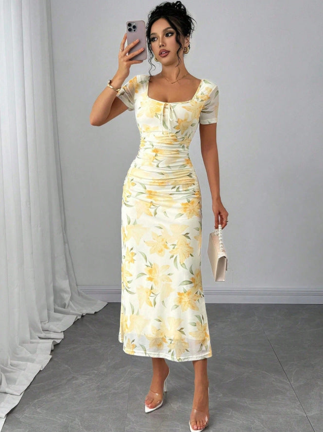 european and american style sexy fashion dress - slim fit, figure-flattering, elegant women's dress