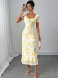 european and american style sexy fashion dress - slim fit, figure-flattering, elegant women's dress