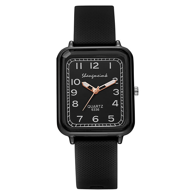 Inspopular square case women's watch wholesale tape digital quartz watch stylishfashion student watch women's watch
