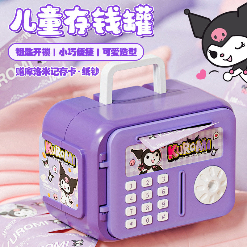 Tiktok trending: new kids' piggy bank - high-value design, key-operated safe, one-way entry, perfect holiday gift for boys and girls
